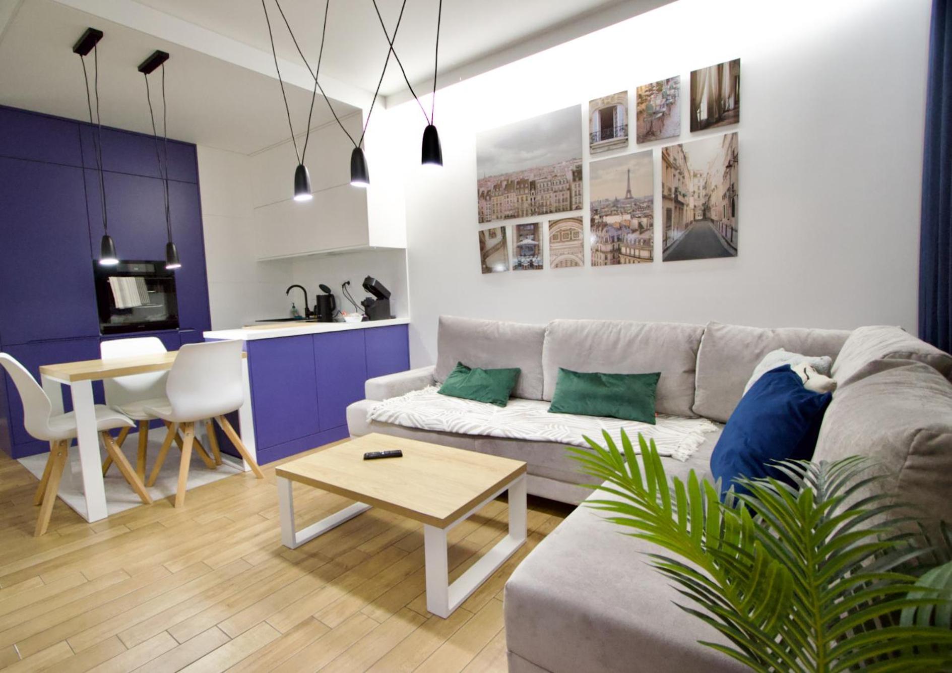 Wola Blue Modern Apartment Варшава Екстер'єр фото