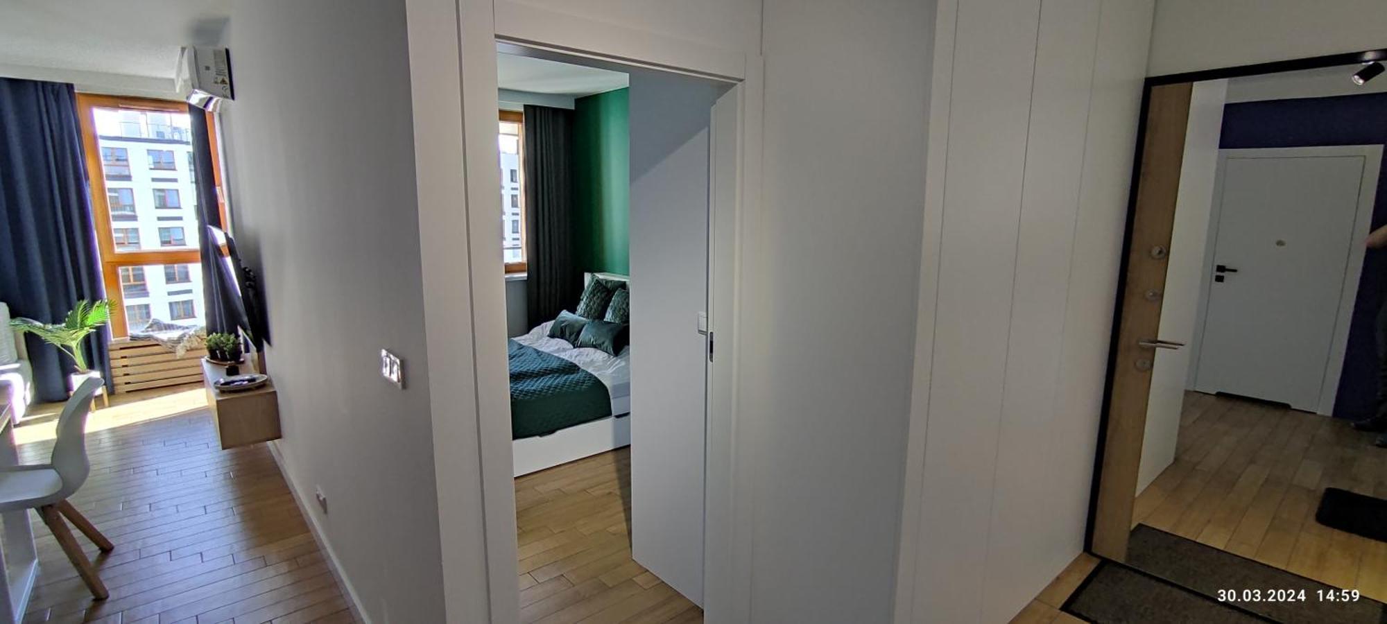 Wola Blue Modern Apartment Варшава Екстер'єр фото